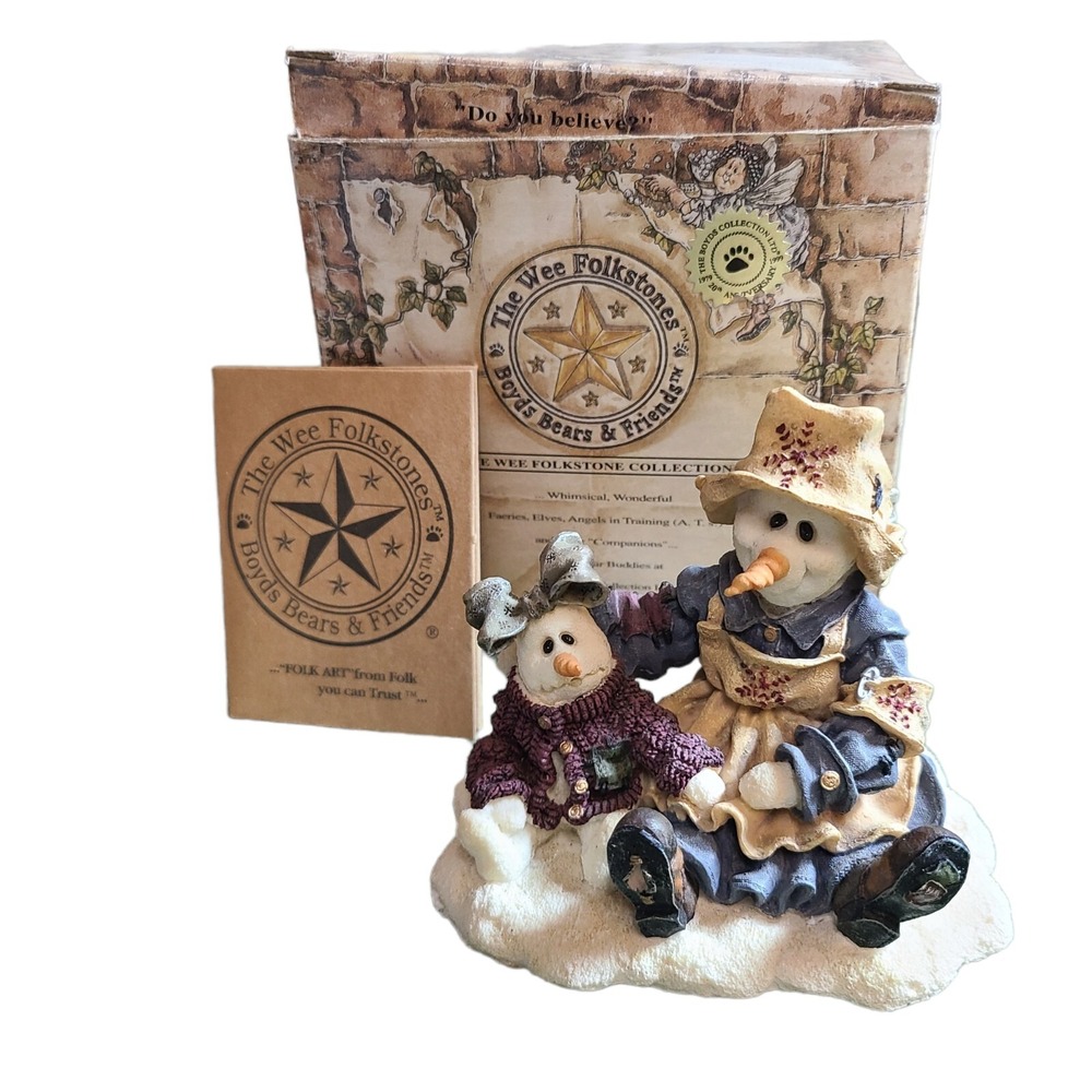 Boyds Bears Florence & Katerina 36511 Wee Folkstone 1E/8698 Cold Comfort w/ Box